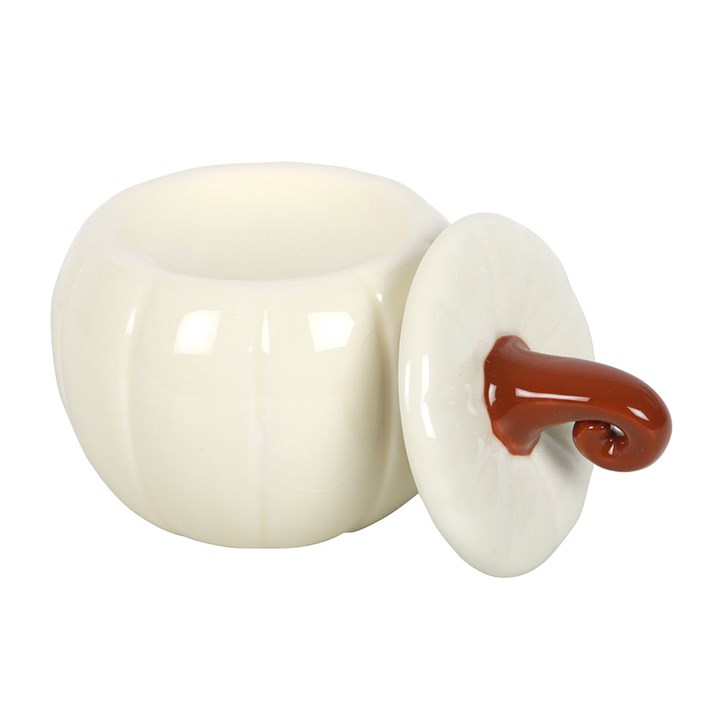 White Curly Pumpkin Ceramic Wax Warmer