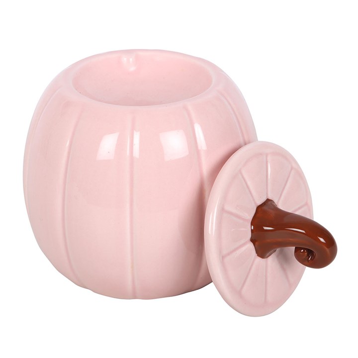 Pink Curly Pumpkin Ceramic Wax Warmer