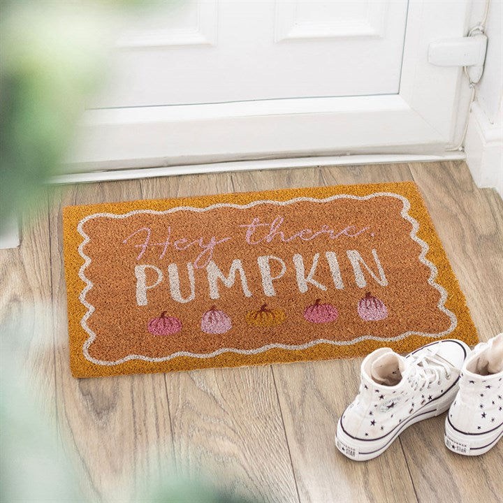 Hey There Pumpkin Natural Doormat