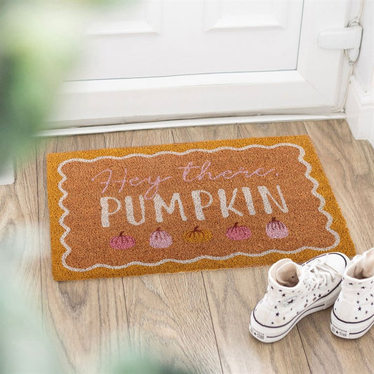 Hey There Pumpkin Natural Doormat
