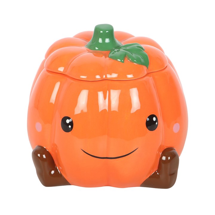 CLEARANCE Cute Smiling Pumpkin Ceramic Wax Warmer