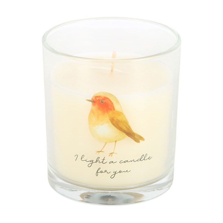 Remembrance Robin Cranberry & Clove Scented Candle