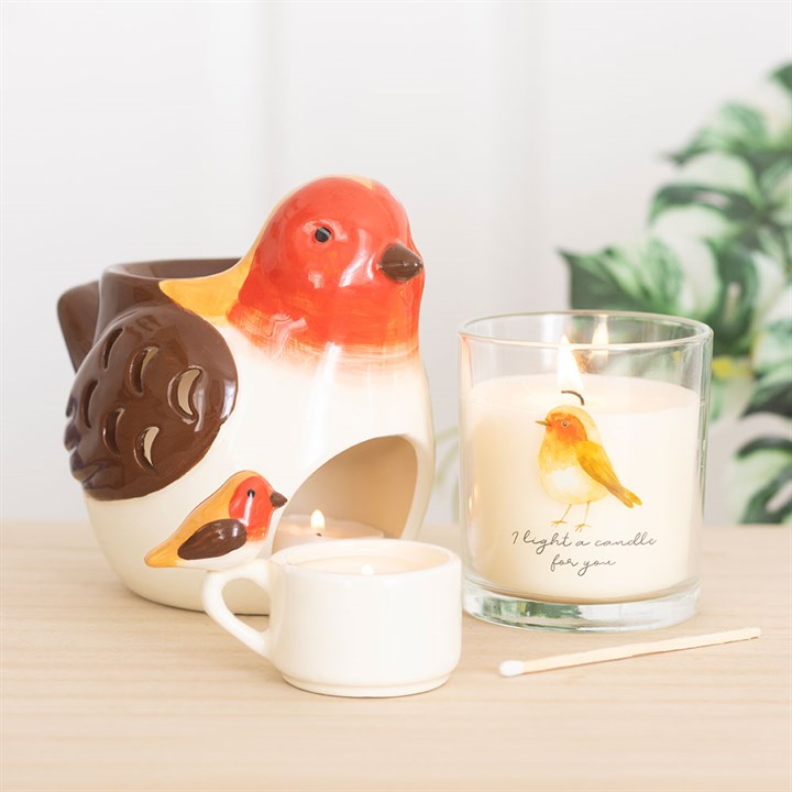 Remembrance Robin Cranberry & Clove Scented Candle
