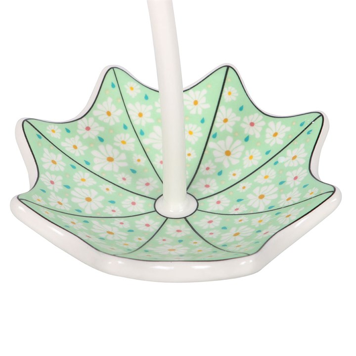 Ceramic Floral Umbrella Trinket Dish