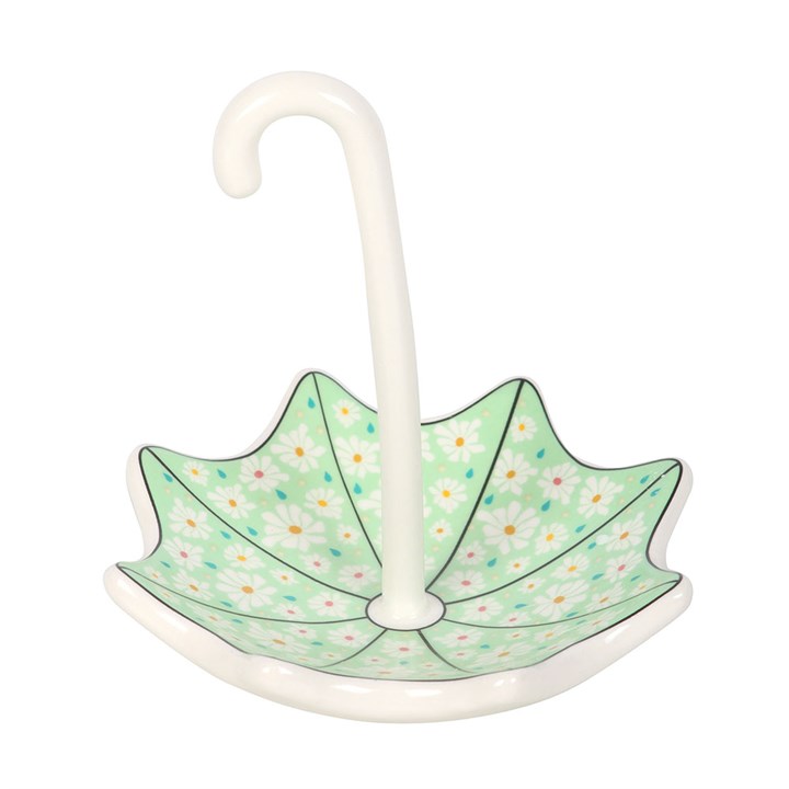 Ceramic Floral Umbrella Trinket Dish