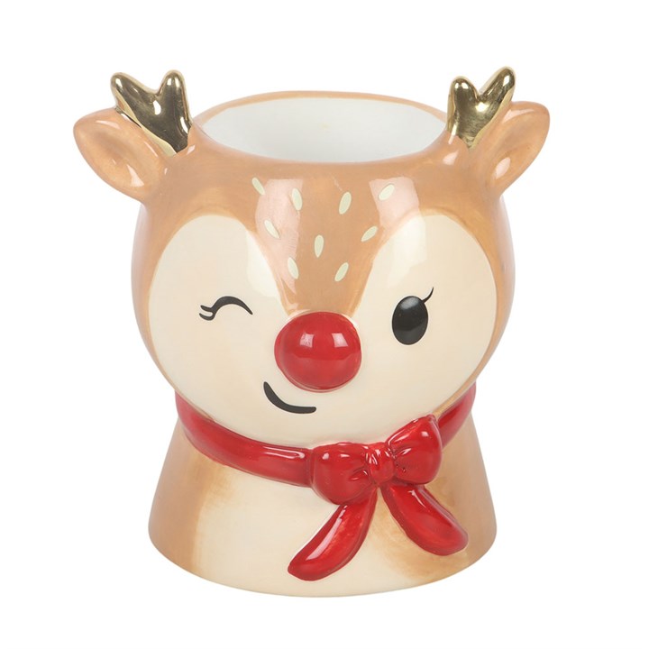 Ruby Reindeer Christmas Ceramic Wax Warmer