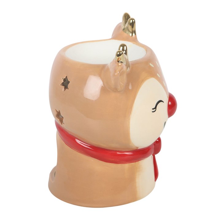 Ruby Reindeer Christmas Ceramic Wax Warmer