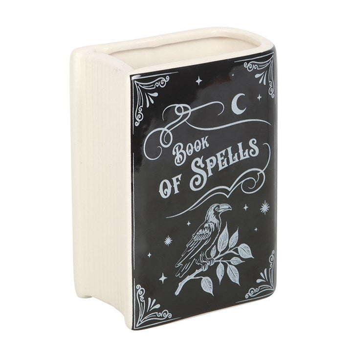 Black Book of Spells Ceramic Flower Vase