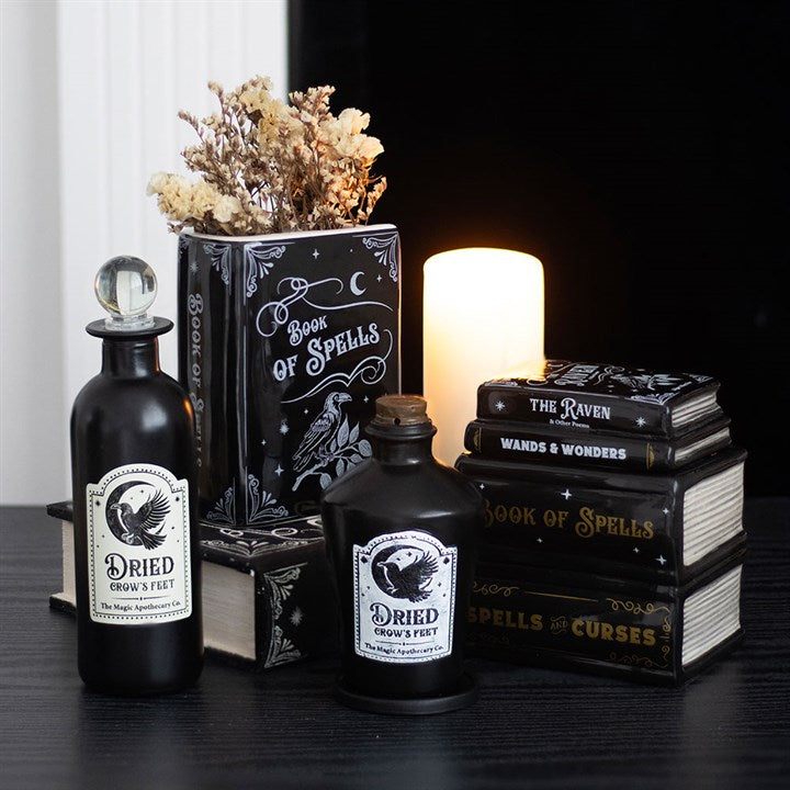 Black Book of Spells Ceramic Flower Vase