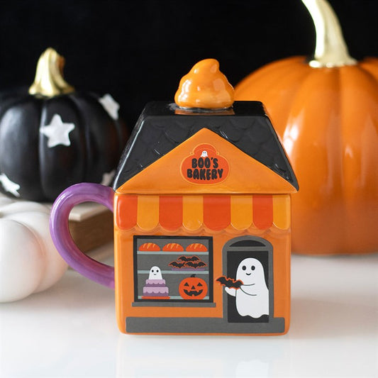 Boo's Bakery Ceramic Lidded Mug