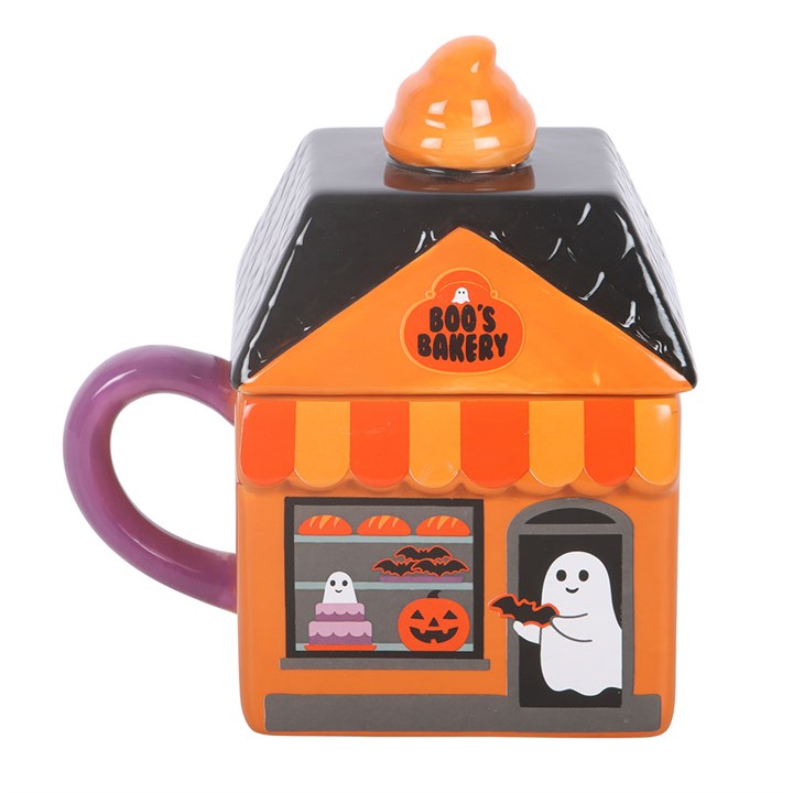 Boo's Bakery Ceramic Lidded Mug