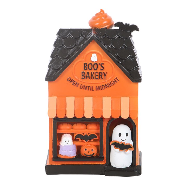 Spooky Street Boo's Bakery Light Up LED Decoration