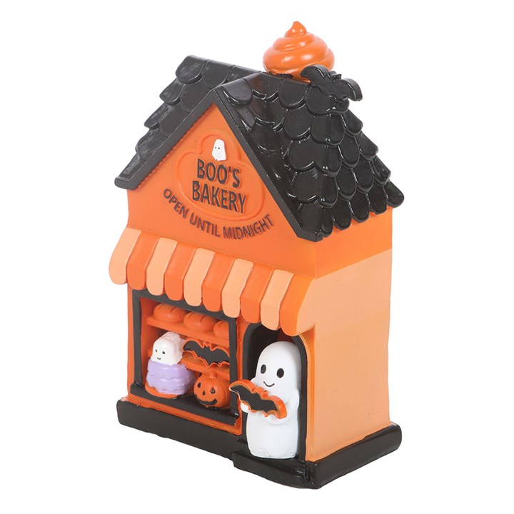 Spooky Street Boo's Bakery Light Up LED Decoration