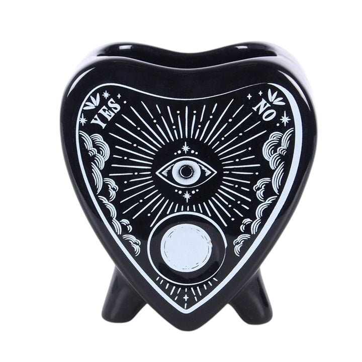Black Planchette Ceramic Flower Vase