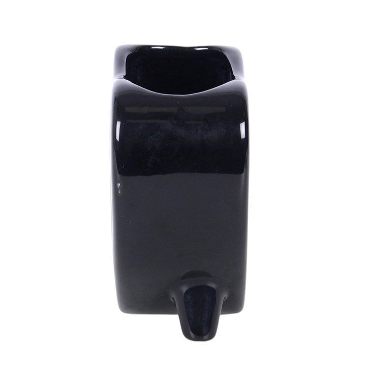 Black Planchette Ceramic Flower Vase