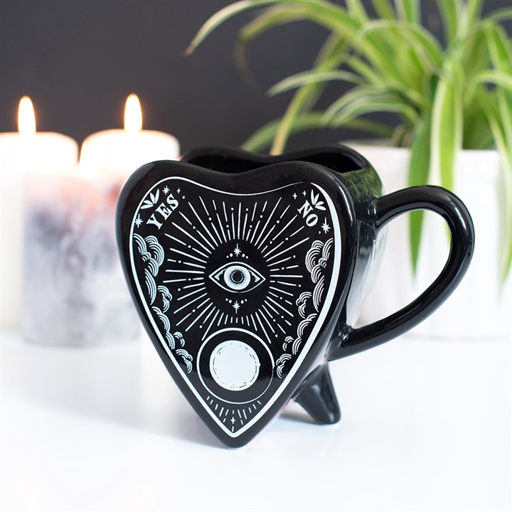 Black Planchette Ceramic Mug