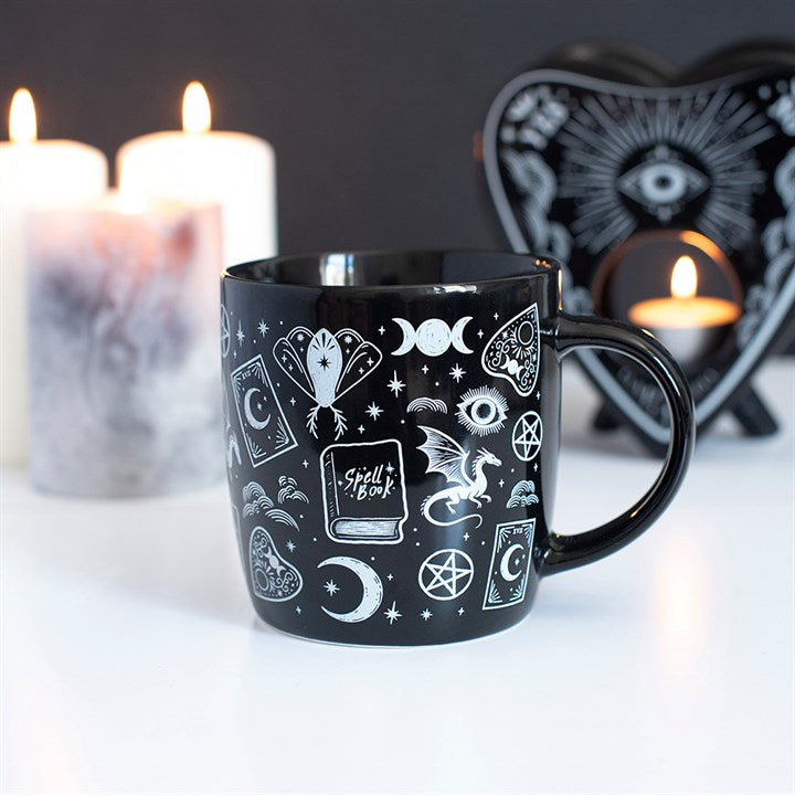 Spellbound Secrets Mystical Print Ceramic Mug