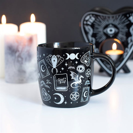 Spellbound Secrets Mystical Print Ceramic Mug