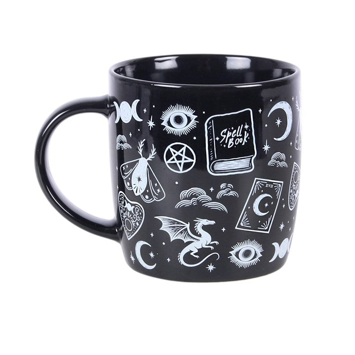 Spellbound Secrets Mystical Print Ceramic Mug