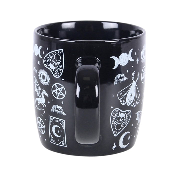 Spellbound Secrets Mystical Print Ceramic Mug