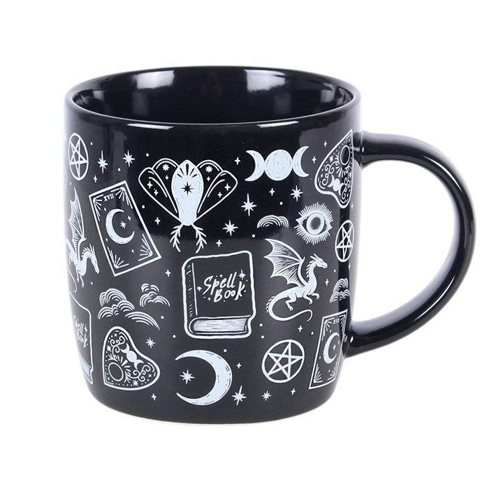 Spellbound Secrets Mystical Print Ceramic Mug