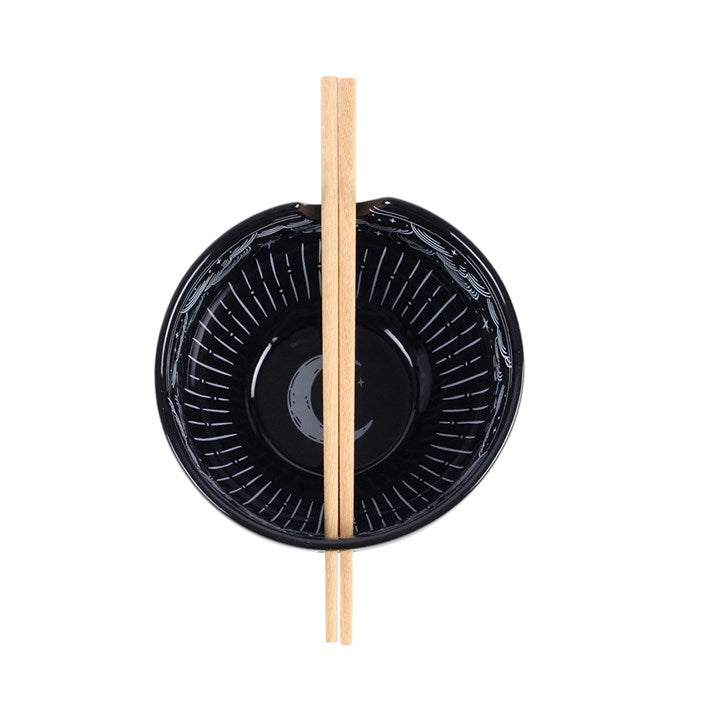 Spellbound Sky Ceramic Noodle Bowl & Chopsticks Set