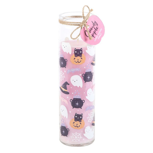 CLEARANCE Pastel Halloween Candy Apple Tube Candle