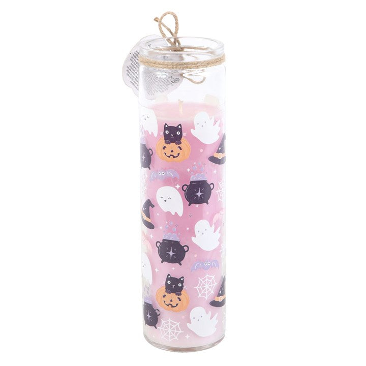 CLEARANCE Pastel Halloween Candy Apple Tube Candle