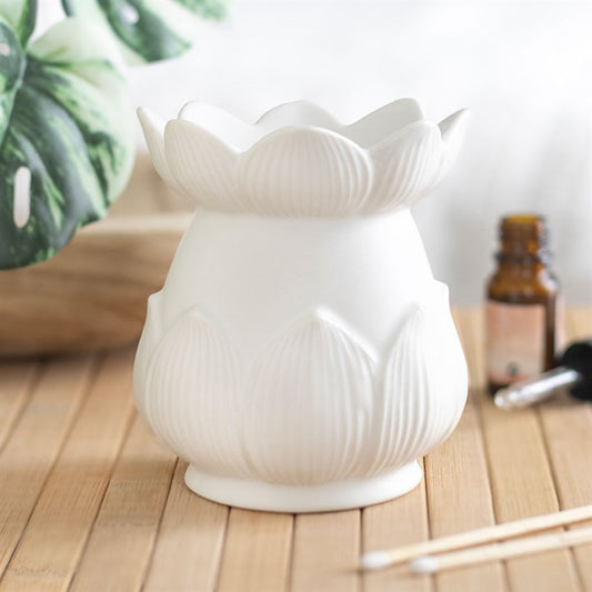White Lotus Ceramic Wax Warmer