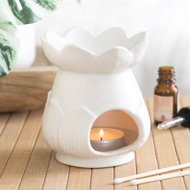 White Lotus Ceramic Wax Warmer