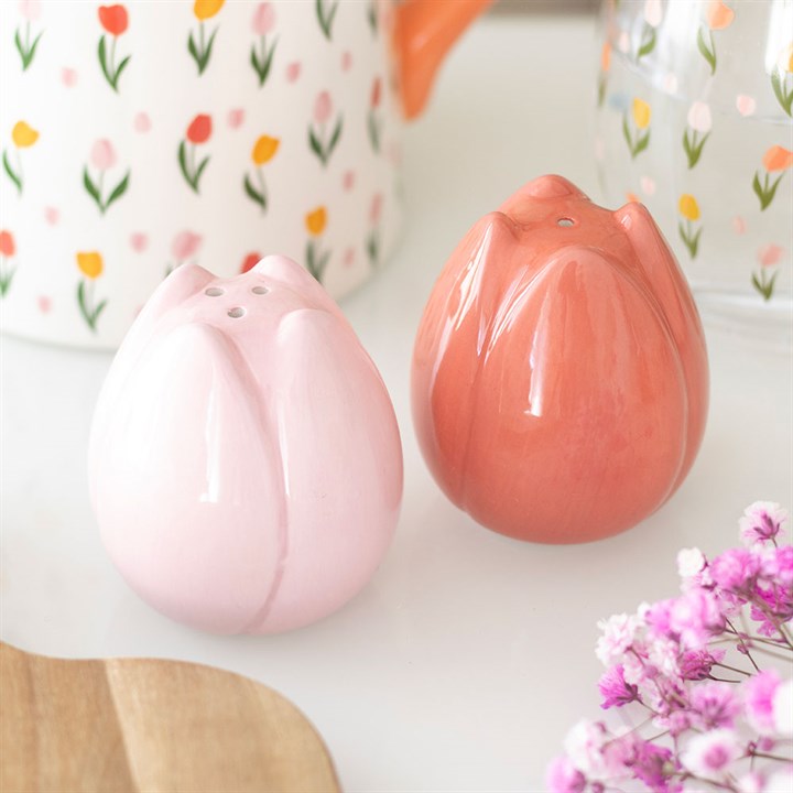 Tulip Flower Salt & Pepper Shakers