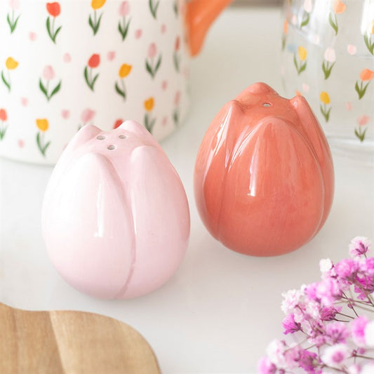 Tulip Flower Salt & Pepper Shakers