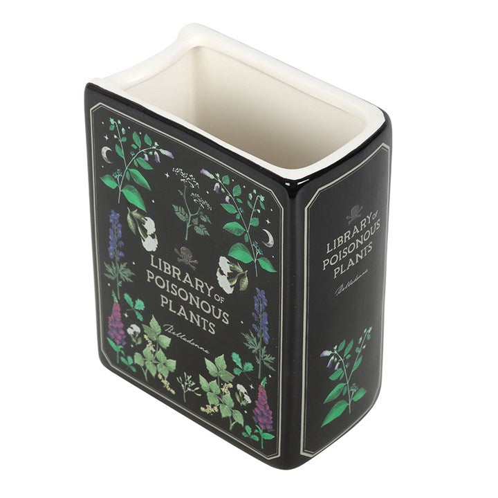 Black Poisonous Plants Ceramic Book Flower Vase