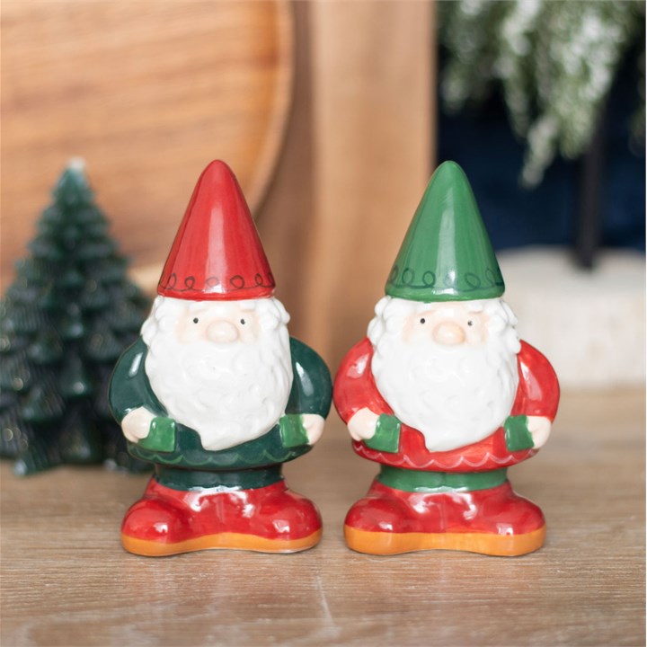 Gnome Ceramic Salt & Pepper Shakers