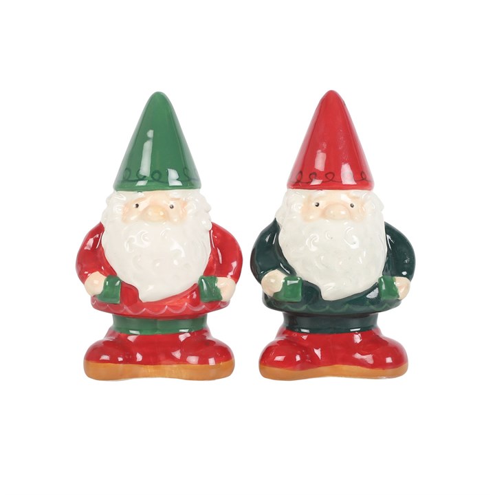 Gnome Ceramic Salt & Pepper Shakers