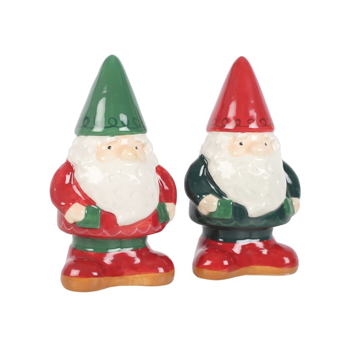 Gnome Ceramic Salt & Pepper Shakers