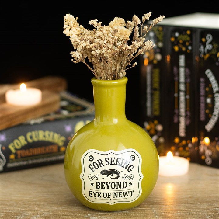 Eye of Newt Ceramic Potion Bottle Vase & Candle Holder