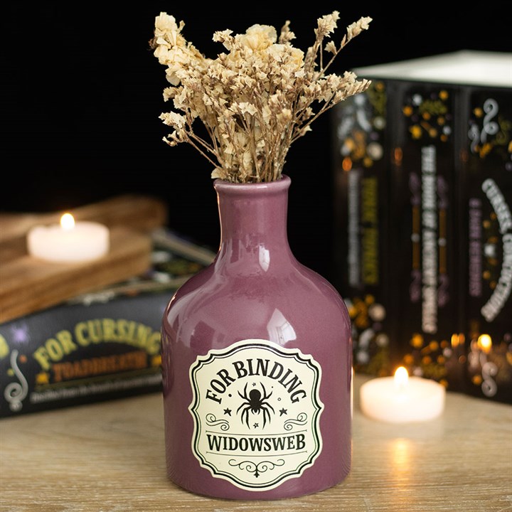 Widowsweb Ceramic Potion Bottle Vase & Candle Holder