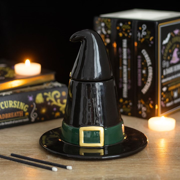 Black Witch Hat Ceramic Wax Warmer