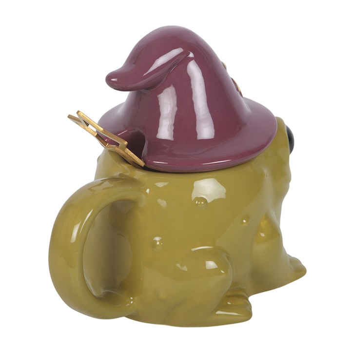 Magic Toad Shaped Ceramic Mug with Spoon