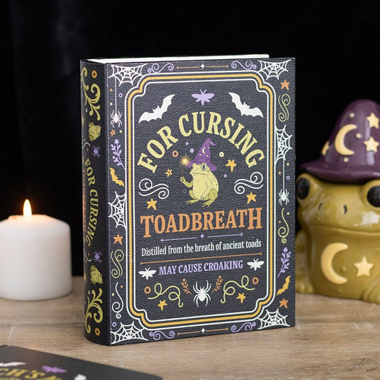 Toadbreath Book Shaped Wooden Storage Box
