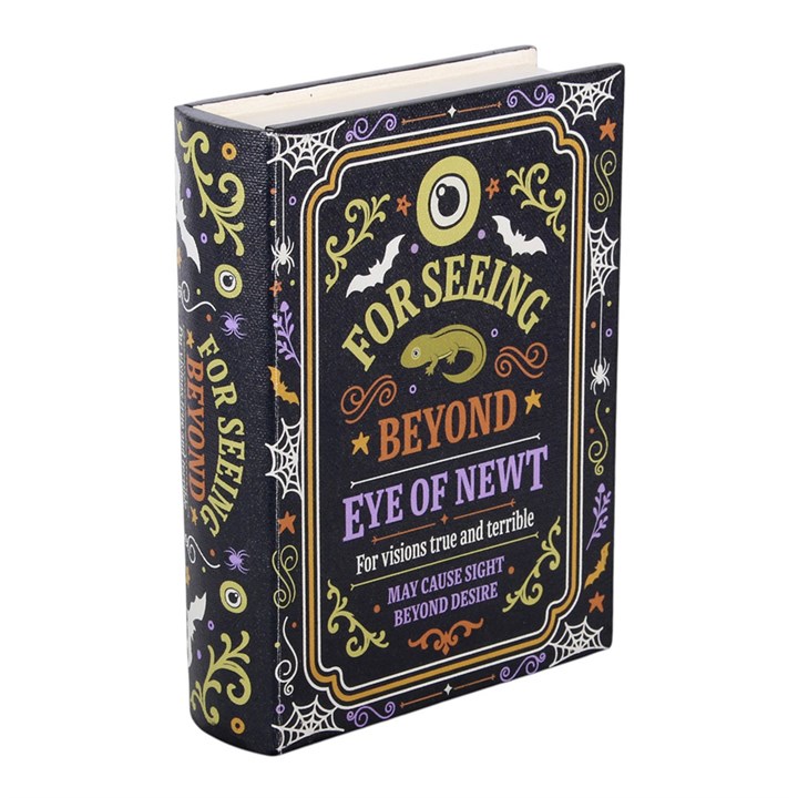 Eye of Newt Book Shaped Wooden Storage Box