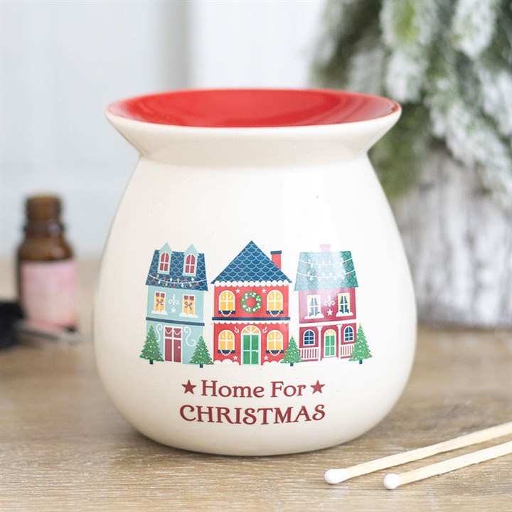 Home for Christmas Ceramic Wax Warmer