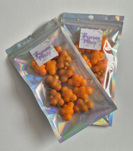 Fizzy Orange Pop Wax Melt Mini Cloud Shapes