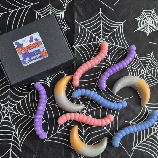 CLEARANCE Goblin's Delight, Worms & Moons Shaped Wax Melt