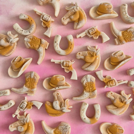 CLEARANCE White Chocolate Wax Melt Cowgirl Shapes
