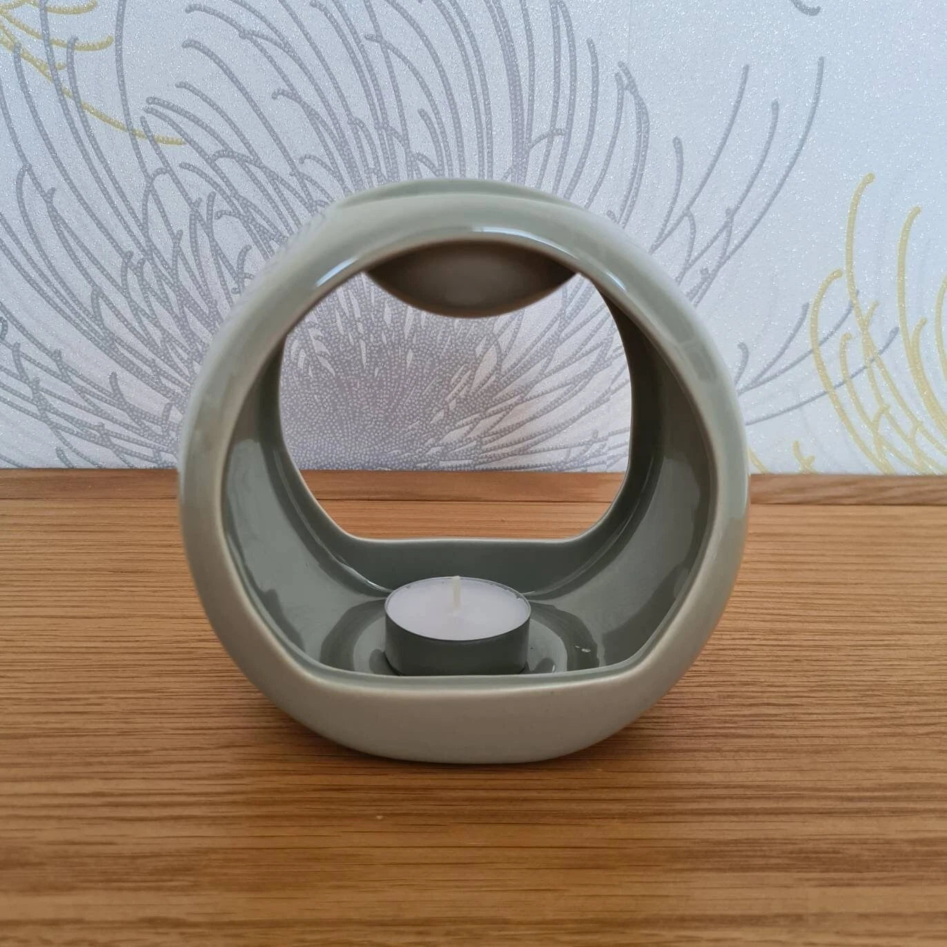 CLEARANCE Porto Gloss Grey Ceramic Wax Warmer