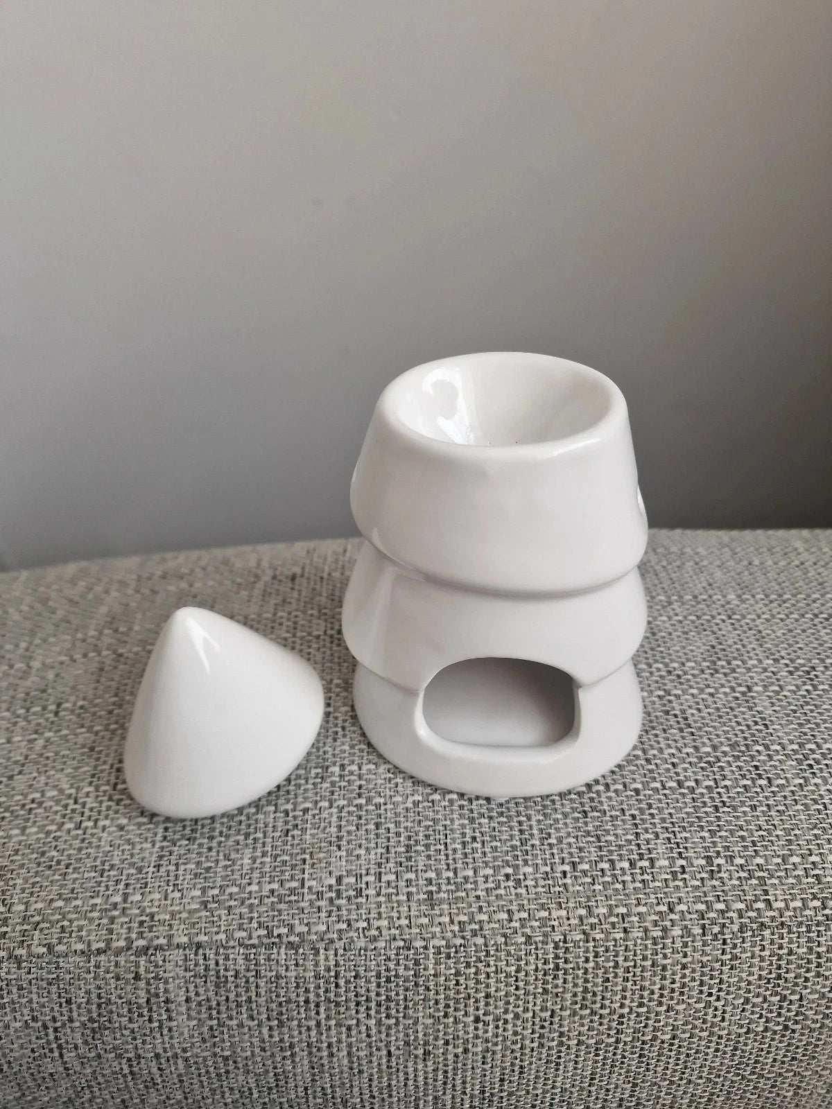 CLEARANCE White Ceramic Christmas Tree Wax Melter